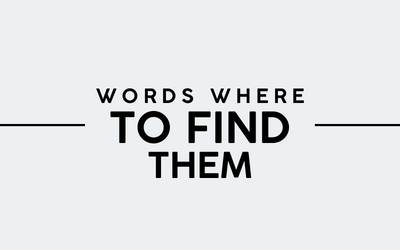 words where to find them